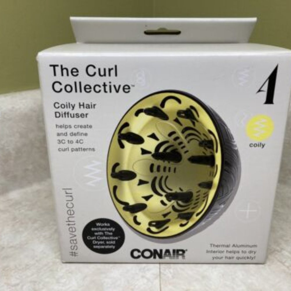 Conair The Curl Collective Coily Hair Diffuser, Works Exclusively with T…